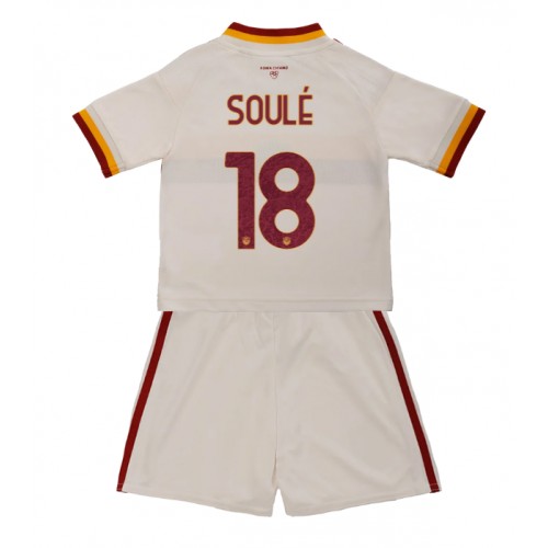 Stroje piłkarskie AS Roma Matias Soule #18 Koszulka Wyjazdowej dla dzieci 2026-27 Krótki Rękaw (+ szorty)